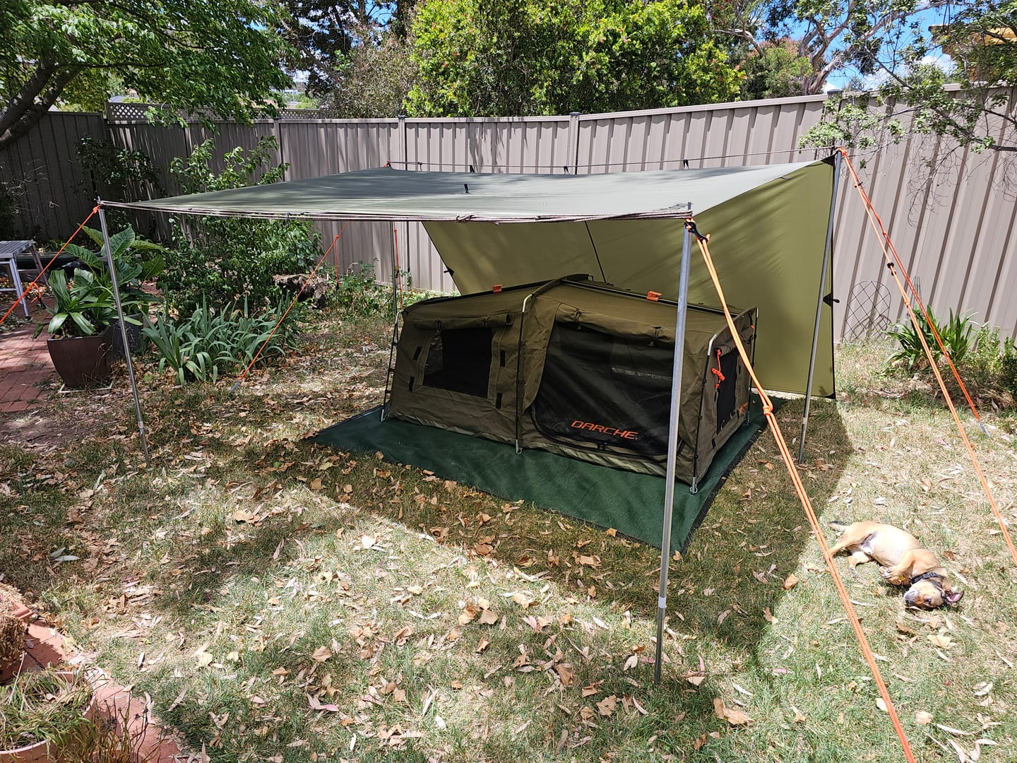Customer photo review of 3m x 4m Lightweight Tarp