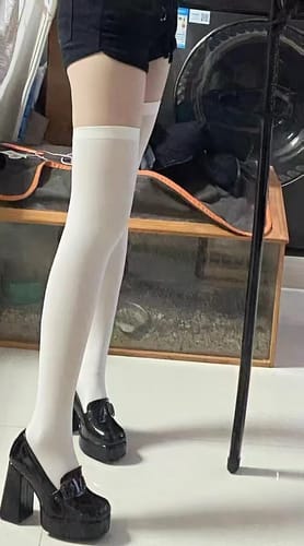 Customer photo review of Everyday Mary Jane High Heels Black