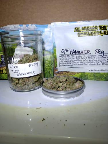 Customer photo review of 9 LB Hammer Exotic THCA Flower