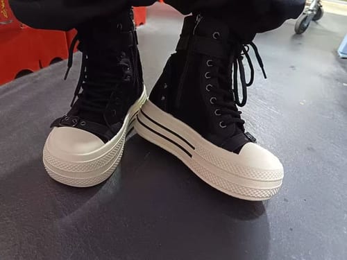 Customer photo review of Punk High-Top Boots