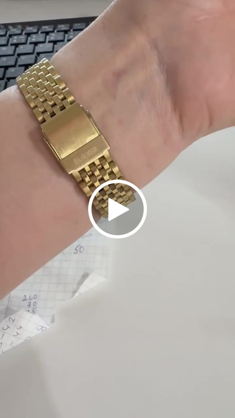 Customer video review of Macy Gold White