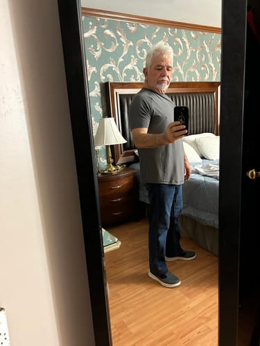 Customer photo review of Training Sport Tee - Navy Blue