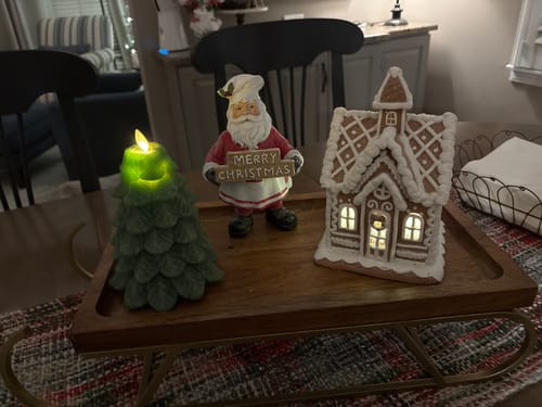 Customer photo review of Lighted Gingerbread House No. 1