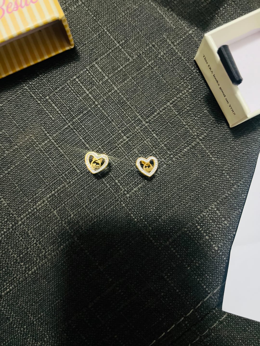 Customer photo review of Gold Thando Luxe Studs
