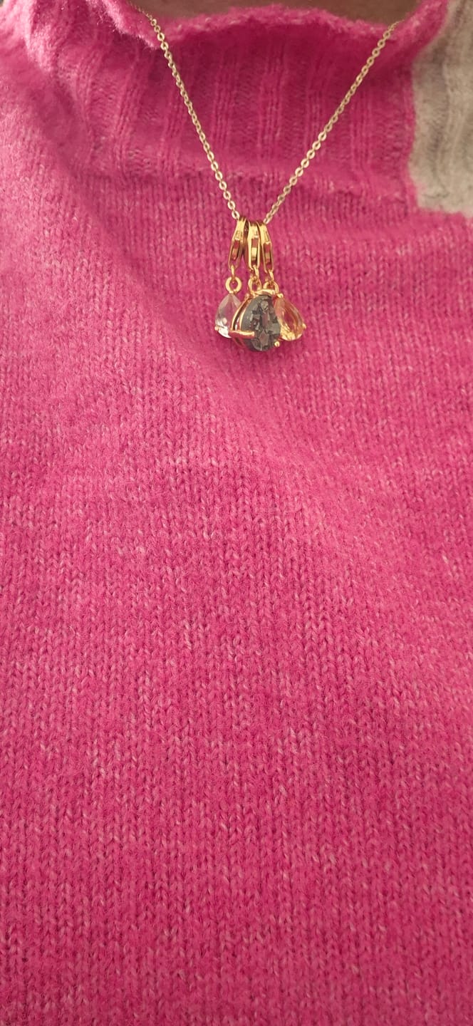 Customer photo review of Citrine 18K charm