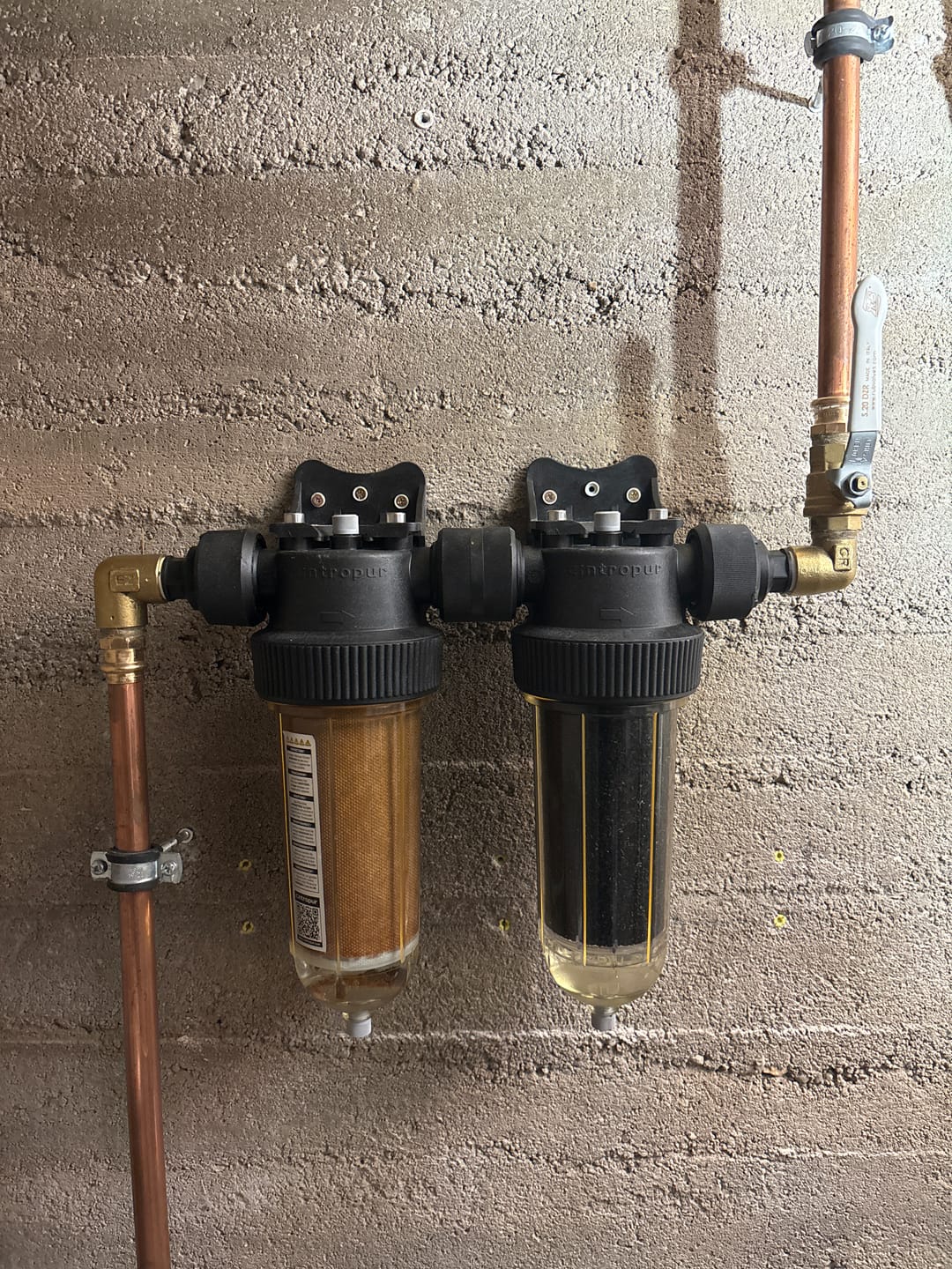 Customer photo review of Vattenfilter egen brunn NW25 Duo – Partikel och Kolfilter Cintropur