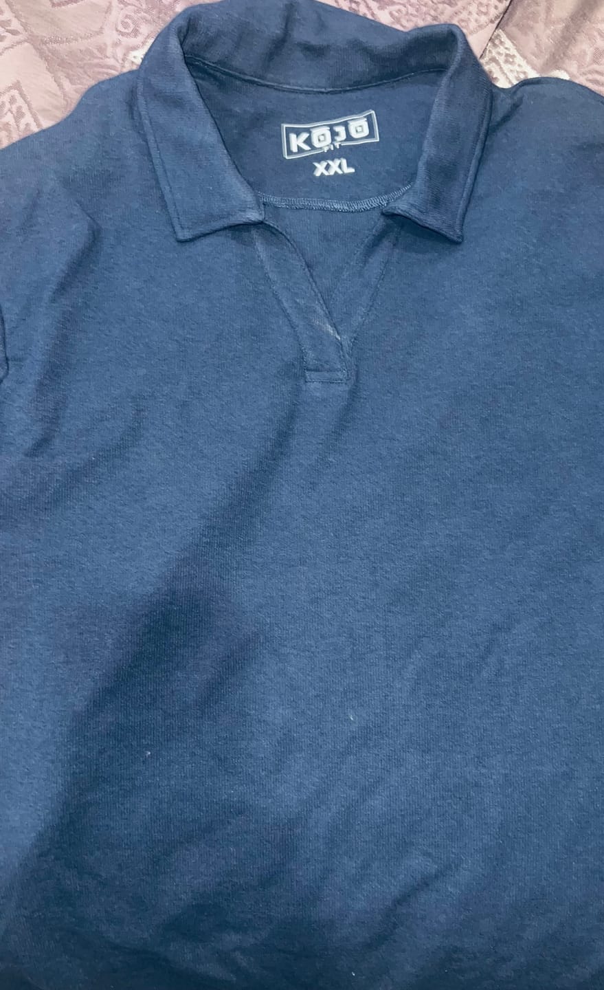 Customer photo review of Stretch Knit Polo - Navy