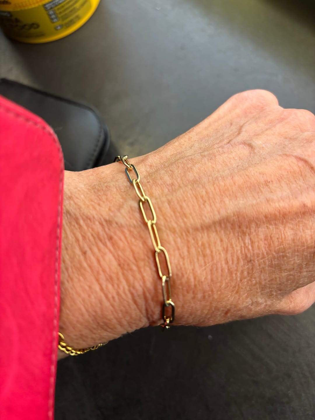 Customer photo review of Paperclip Bracelet