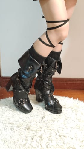 Customer photo review of High boots Gothic