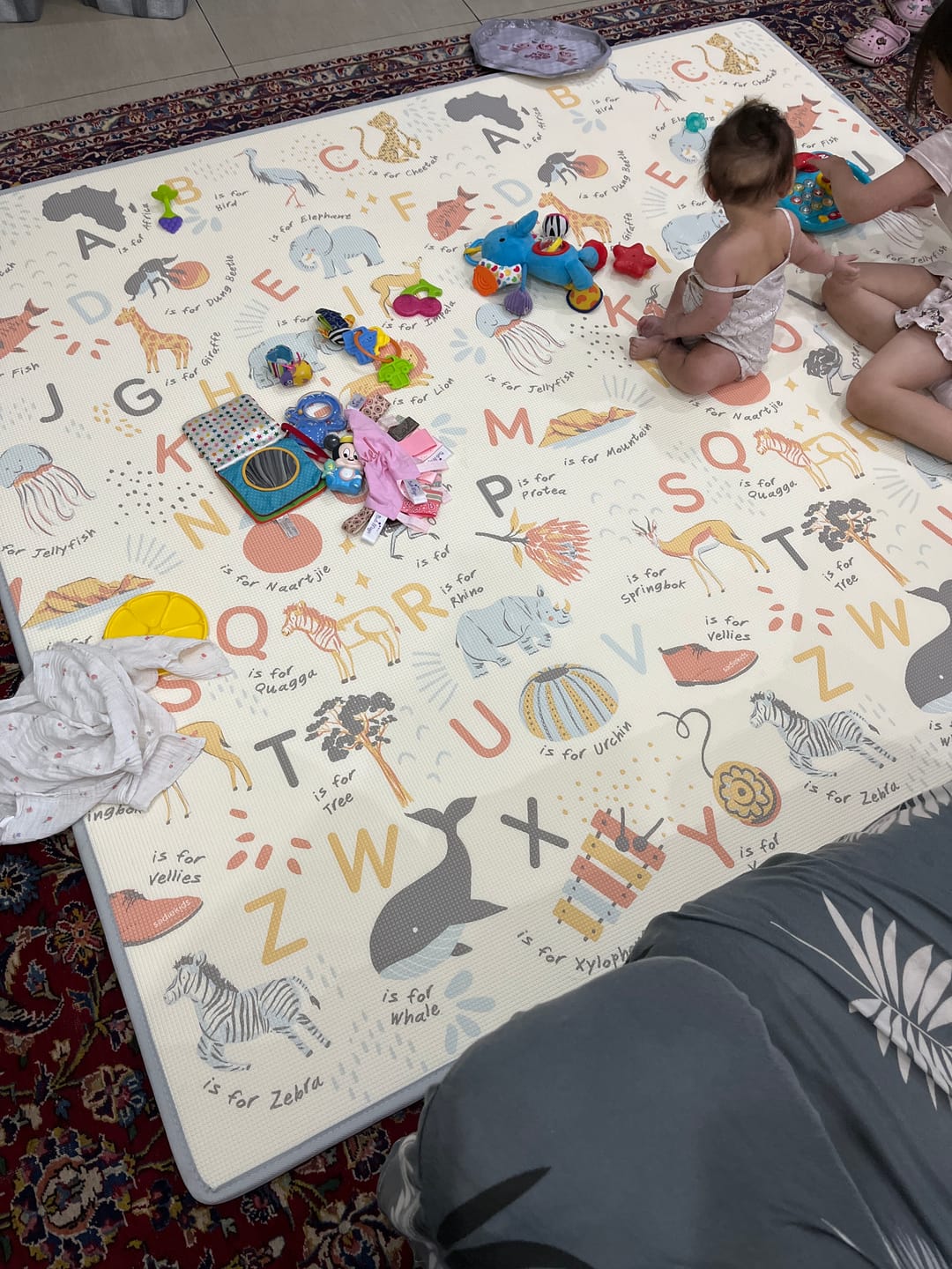 Customer photo review of Sunset Geo/ ABC Africa Play Mat