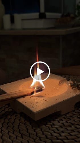 Customer video review of Mermer Palo Santo Tütsülük ve Kül Tablası Naturel