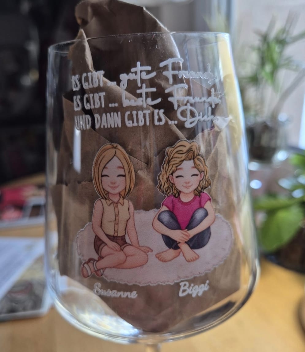 Customer photo review of Weinglas - Geschenkverpackung