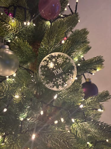 Customer photo review of Weihnachtsdeko mit Schneeflocken