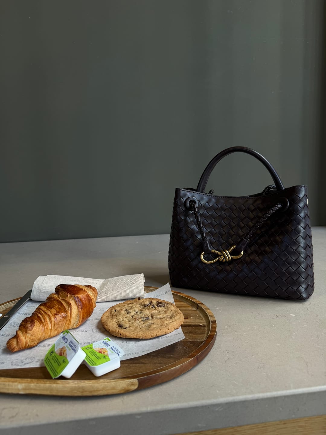 Customer photo review of Lucia Woven Bag