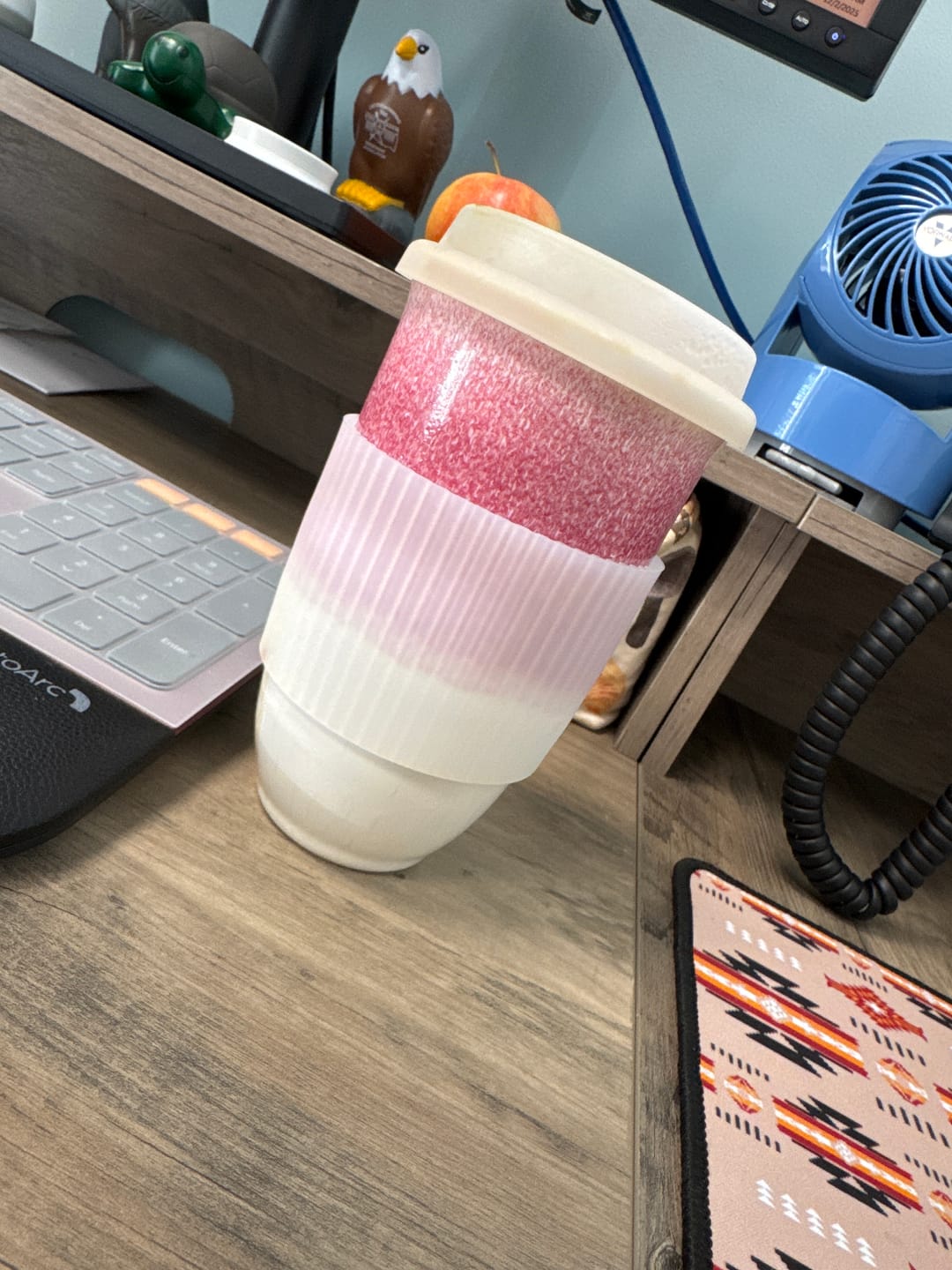 Customer photo review of Coral Pink Cup 16oz