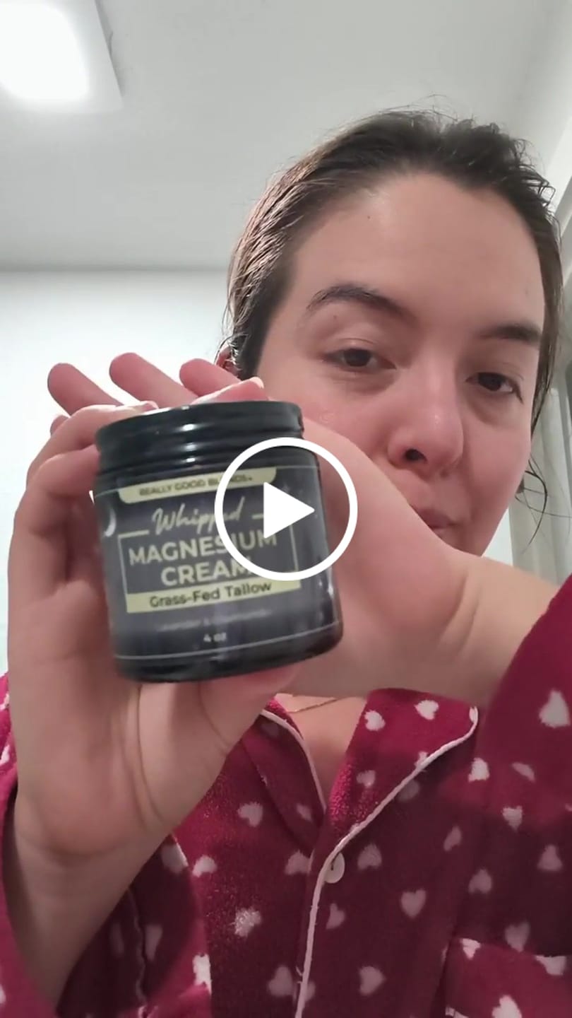 Customer video review of Magnesium Cream (Lavender & Chamomile) - 4 oz