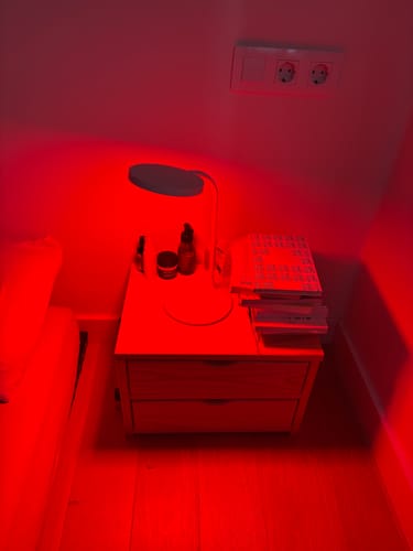 Customer photo review of The Dusk Lamp - Red Light Night Light
