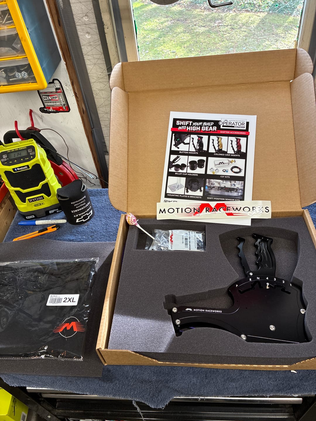 Customer photo review of 4L80E 4 Speed Standard Pattern Operator Series Billet Shifter Front Exit