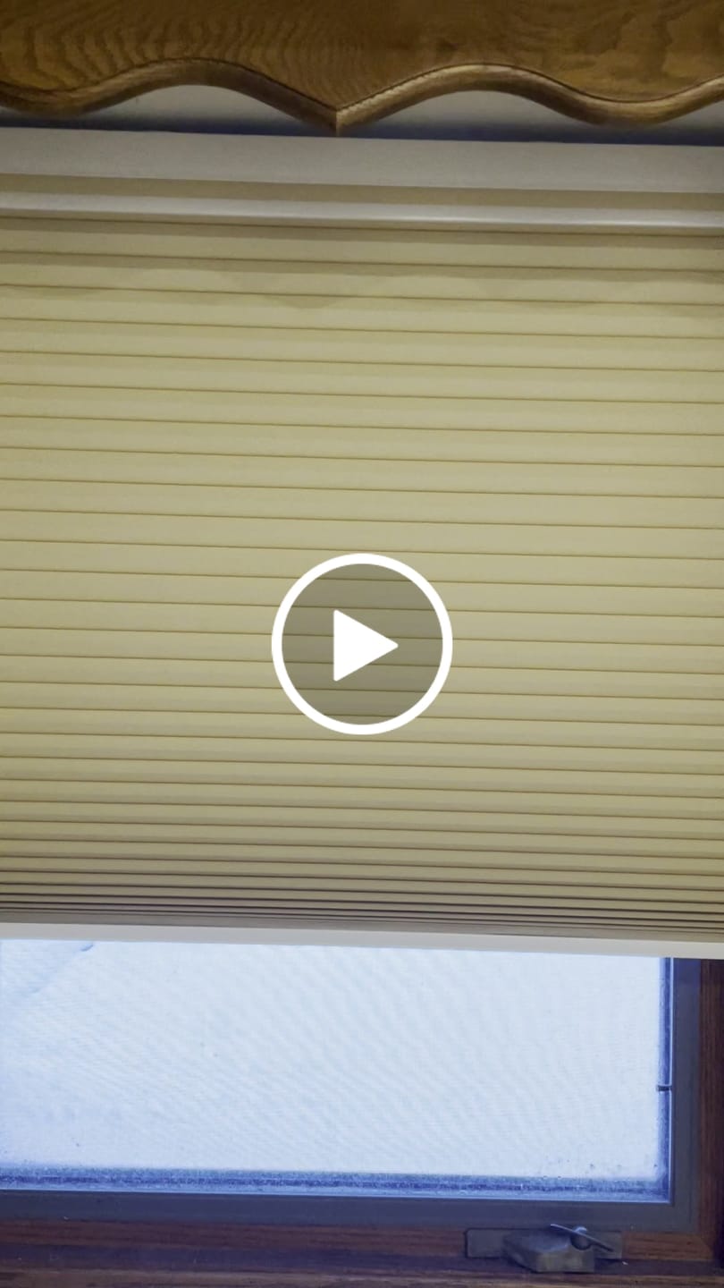 Customer video review of SmartWings Motorized Blackout And Light Filtering Day/Night Cellular Shades Nowa