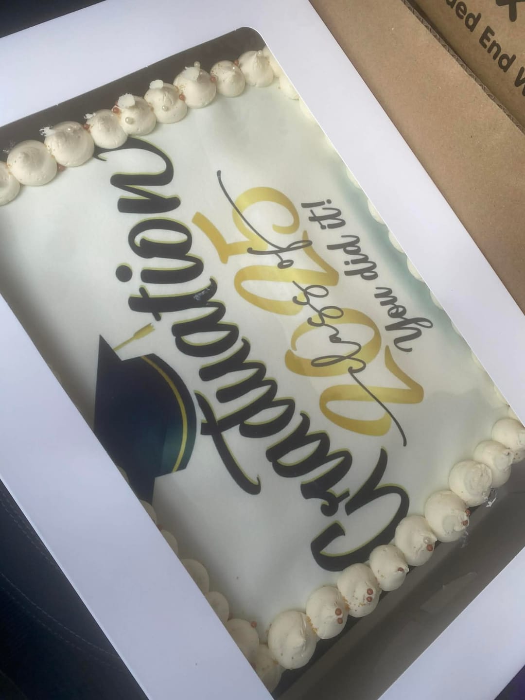 Customer photo review of A3 Rectangle Custom Edible Icing Image