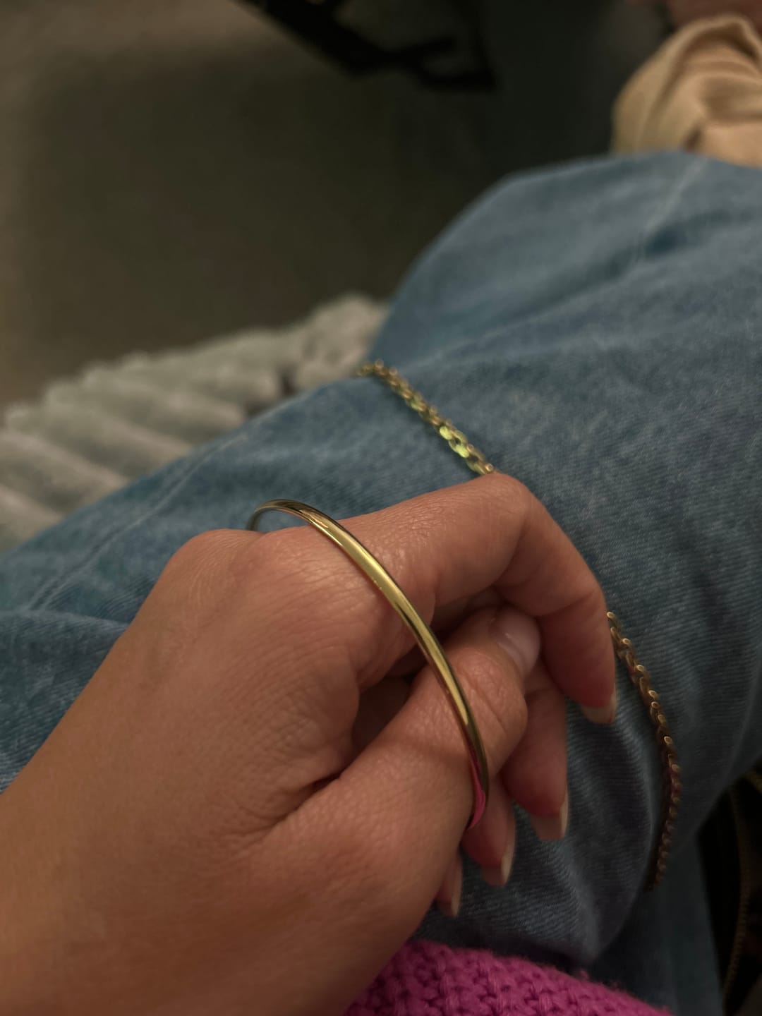 Customer photo review of Classic Gold Bangle