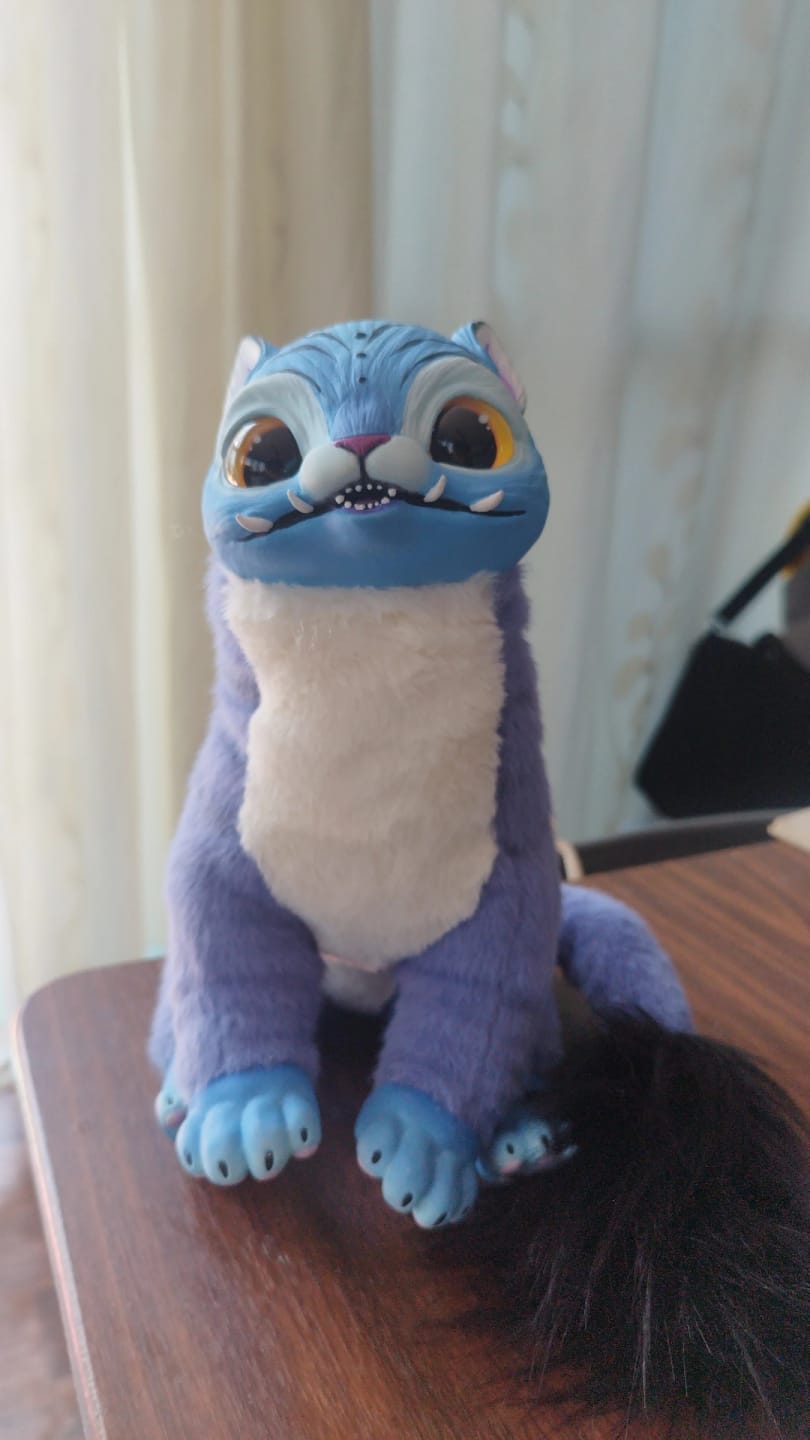 Customer photo review of Chubby Tiger –  Light purple blue with stripes