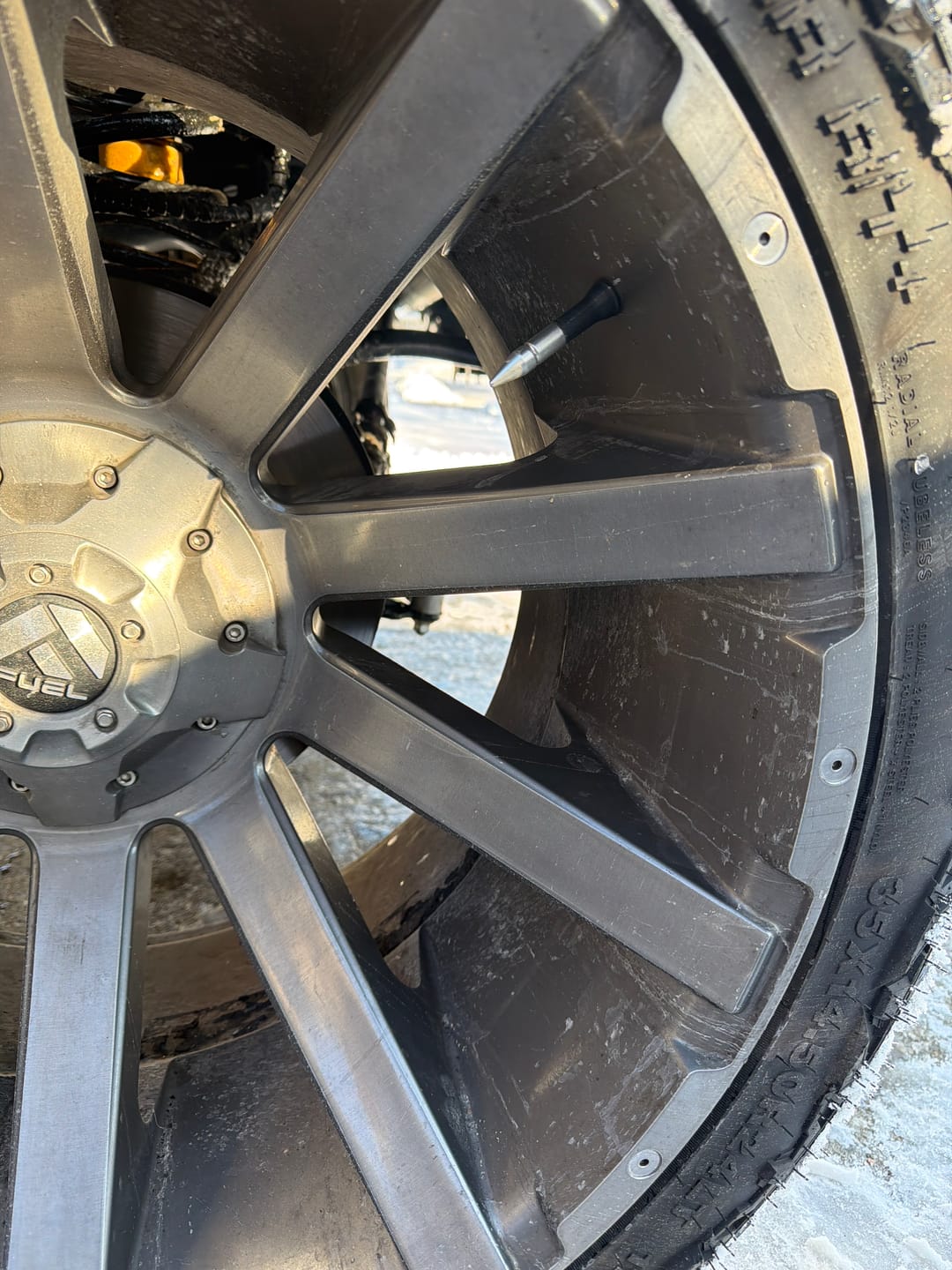 Customer photo review of Spiked Valve Stem Caps