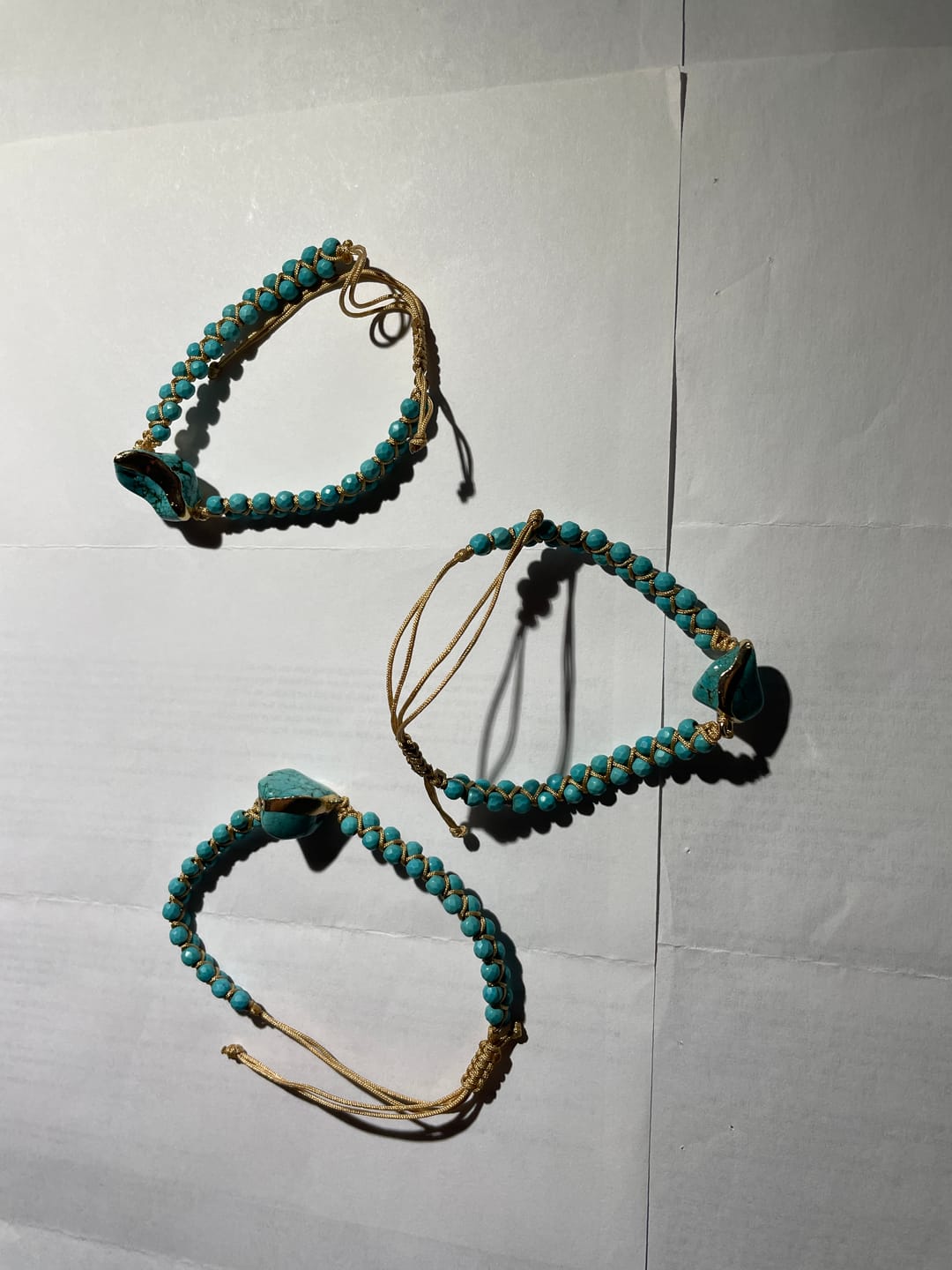Customer photo review of Ethnic Turquoise Charm Bracelet