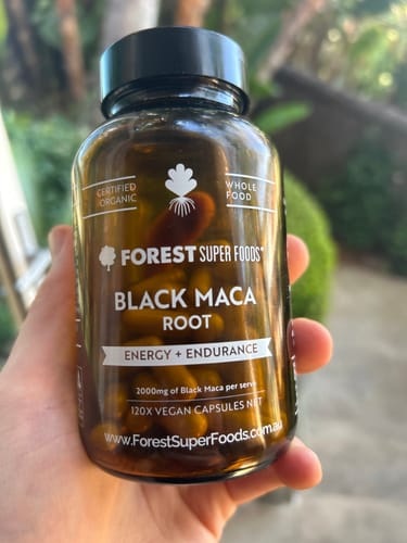 Customer photo review of Certified Organic Black Maca Capsules