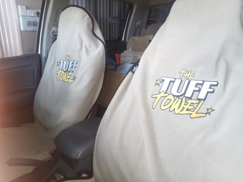 Customer photo review of Waterproof Car Towel Seat Cover