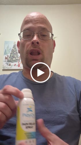 Customer video review of PlayOn Pain Relief Spray
