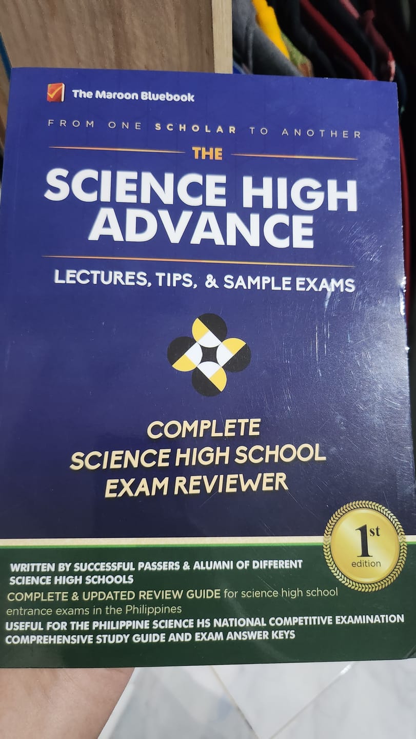 Customer photo review of 2024 ULTIMATE Science High Advance Book Reviewer