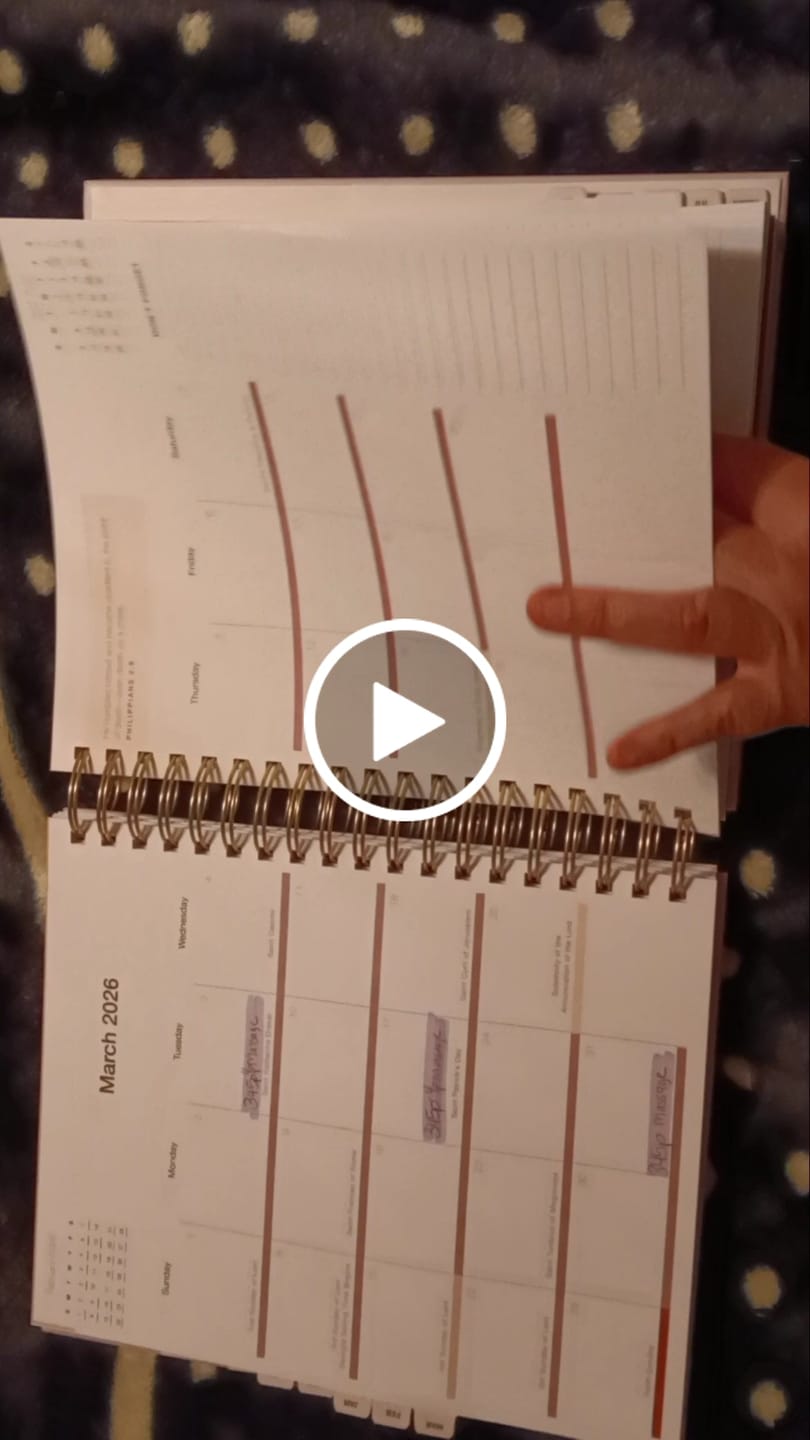 Customer video review of Catholic Liturgical Academic Planner // Big Layout