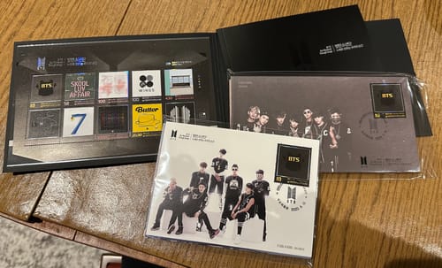 Customer photo review of BTS - 10TH ANNIVERSARY POSTAGE STAMP PACKAGE