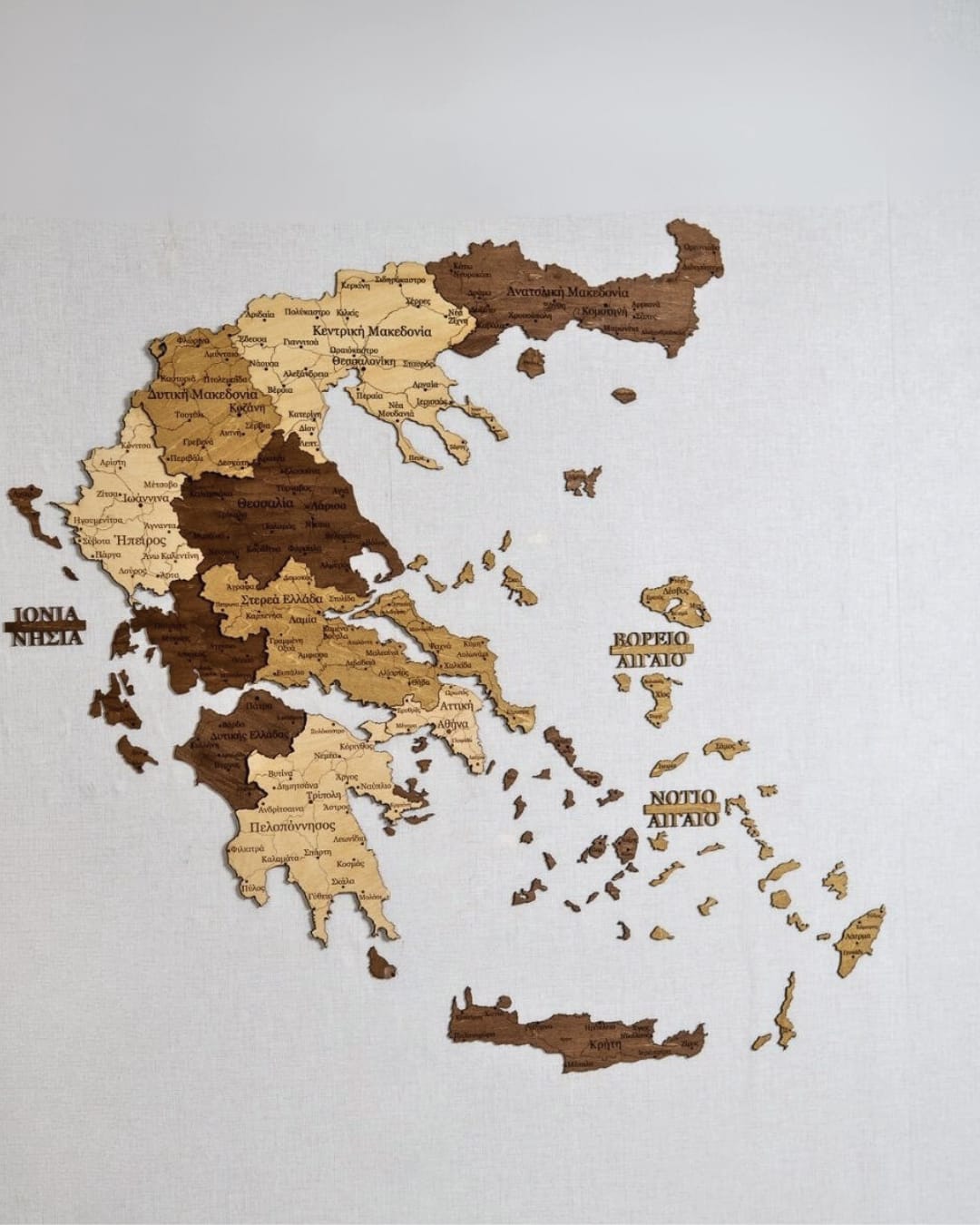 Customer photo review of Greece 3D Wooden Map