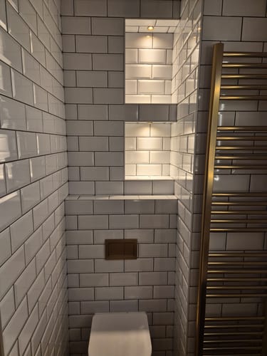 Customer photo review of 3W Chloe Fluted CCT Marker Light, Mini Downlight, Niche/Alcove/Soffit Light Satin Brushed Brass / Matt Gold (Non Dimmable Driver Included)