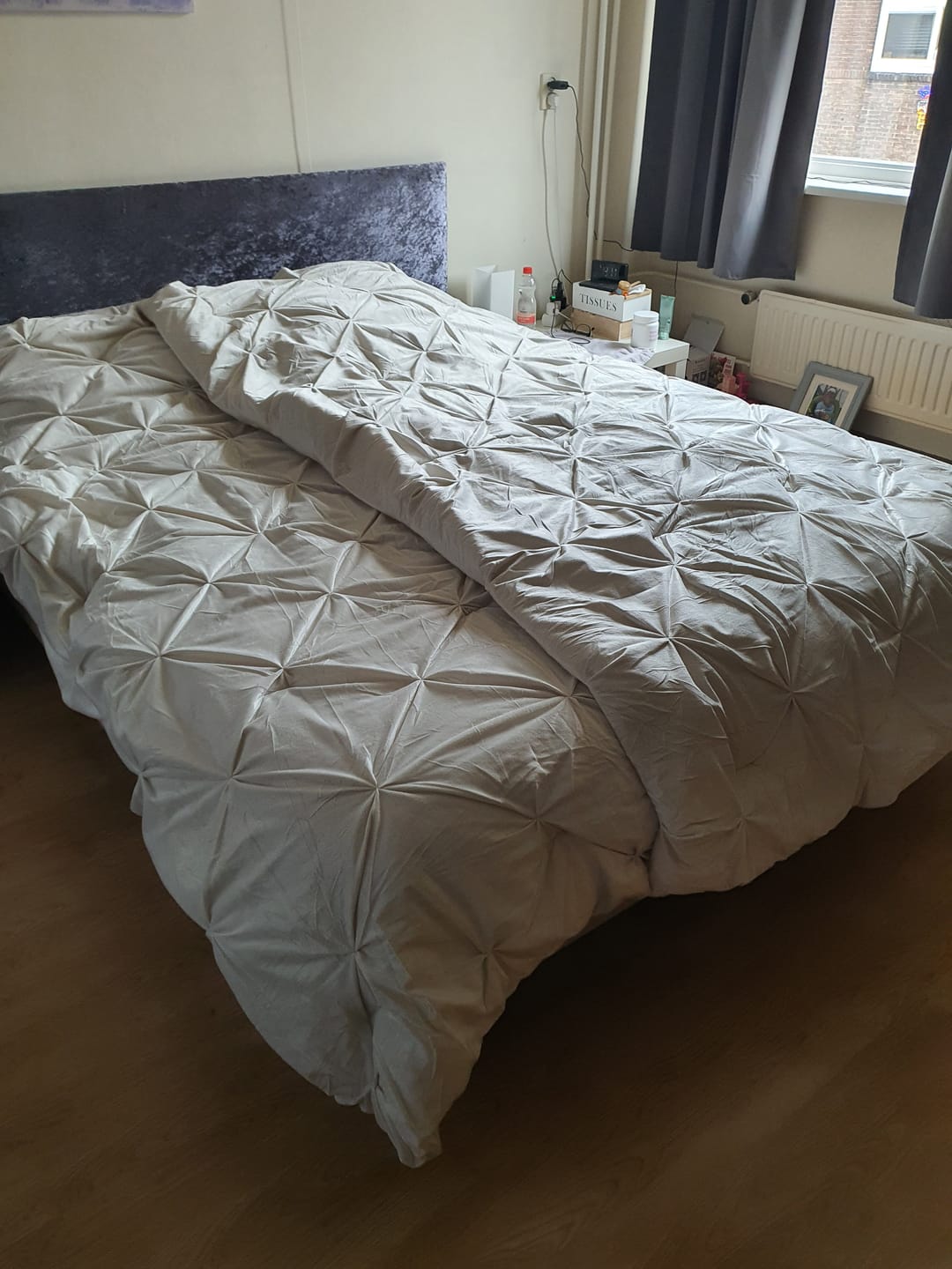 Customer photo review of Dekbed Zonder Overtrek Velvet™ Diamond Pearl White