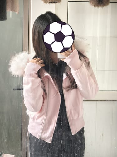 Customer photo review of Pink fleece-lined thick hooded sweatshirt with fur collar