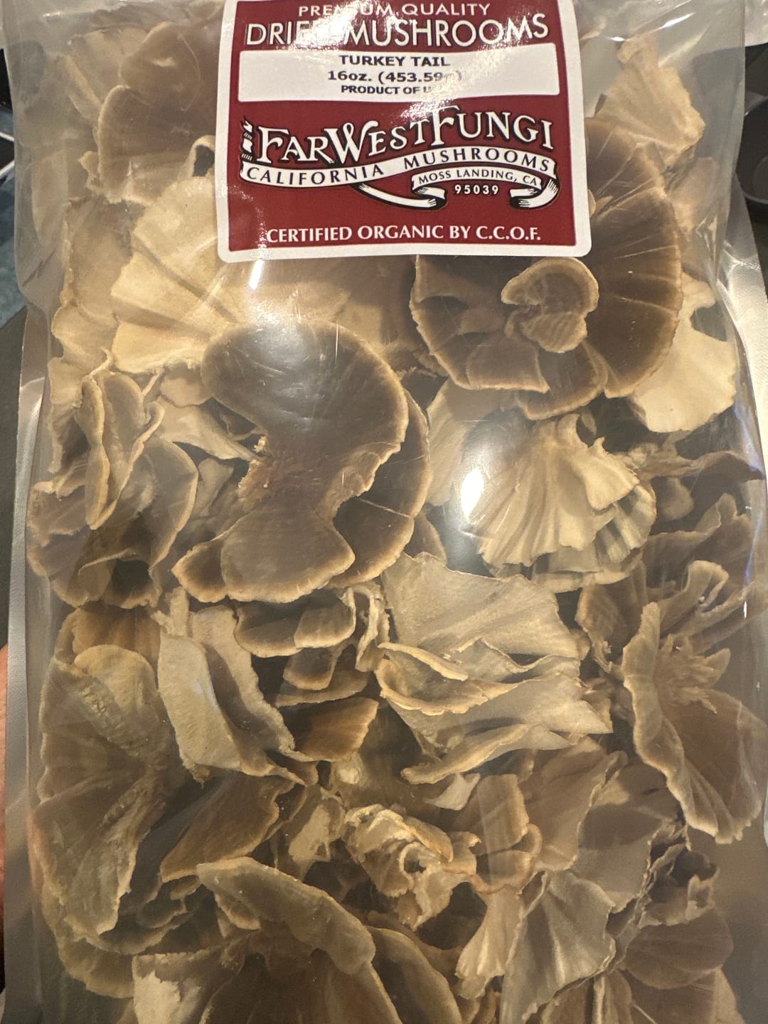 Customer photo review of Dried Turkey Tail