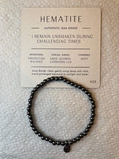 Customer photo review of Hematite Bracelet Mini