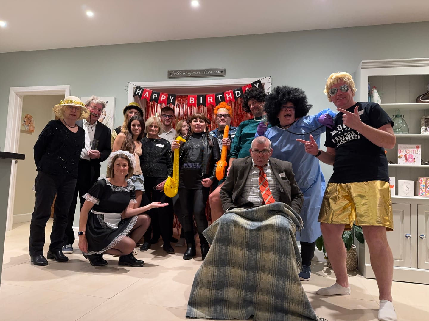 Customer photo review of Rocky Horror Halloween Murder Mystery Game Kit
