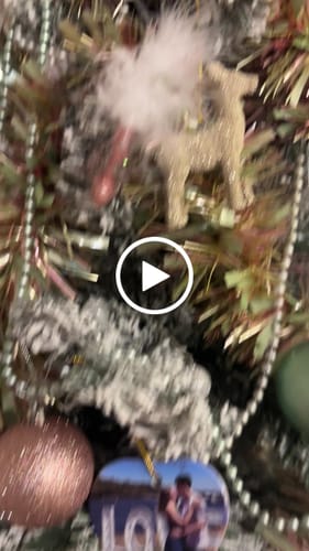 Customer video review of Engagement Ornament - Custom Map & Photo Gift Heart-shaped Ceramic Ornament