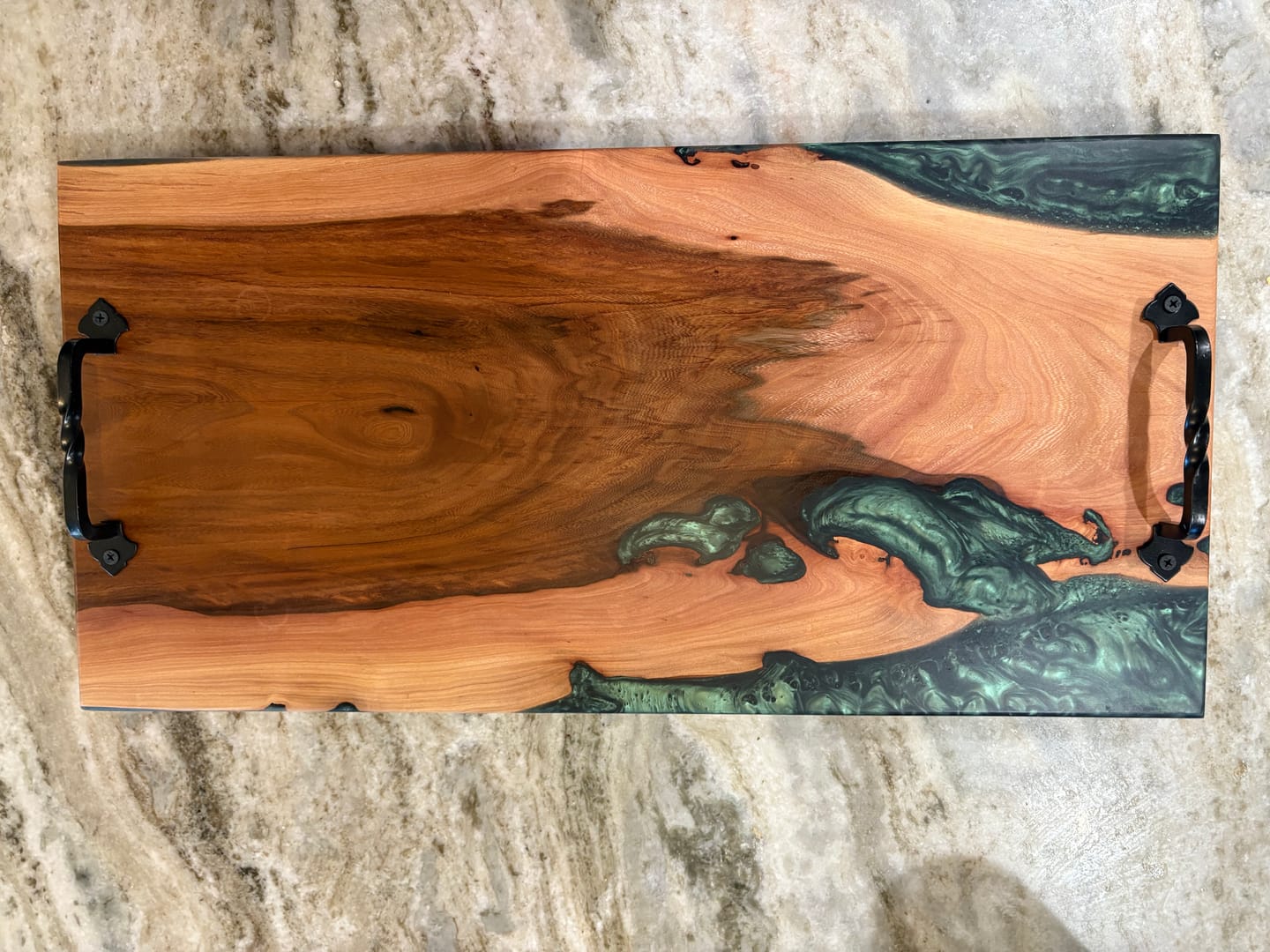 Customer photo review of 24x12x1.5" Silicone Mold For Epoxy Resin - Charcuterie Board Form