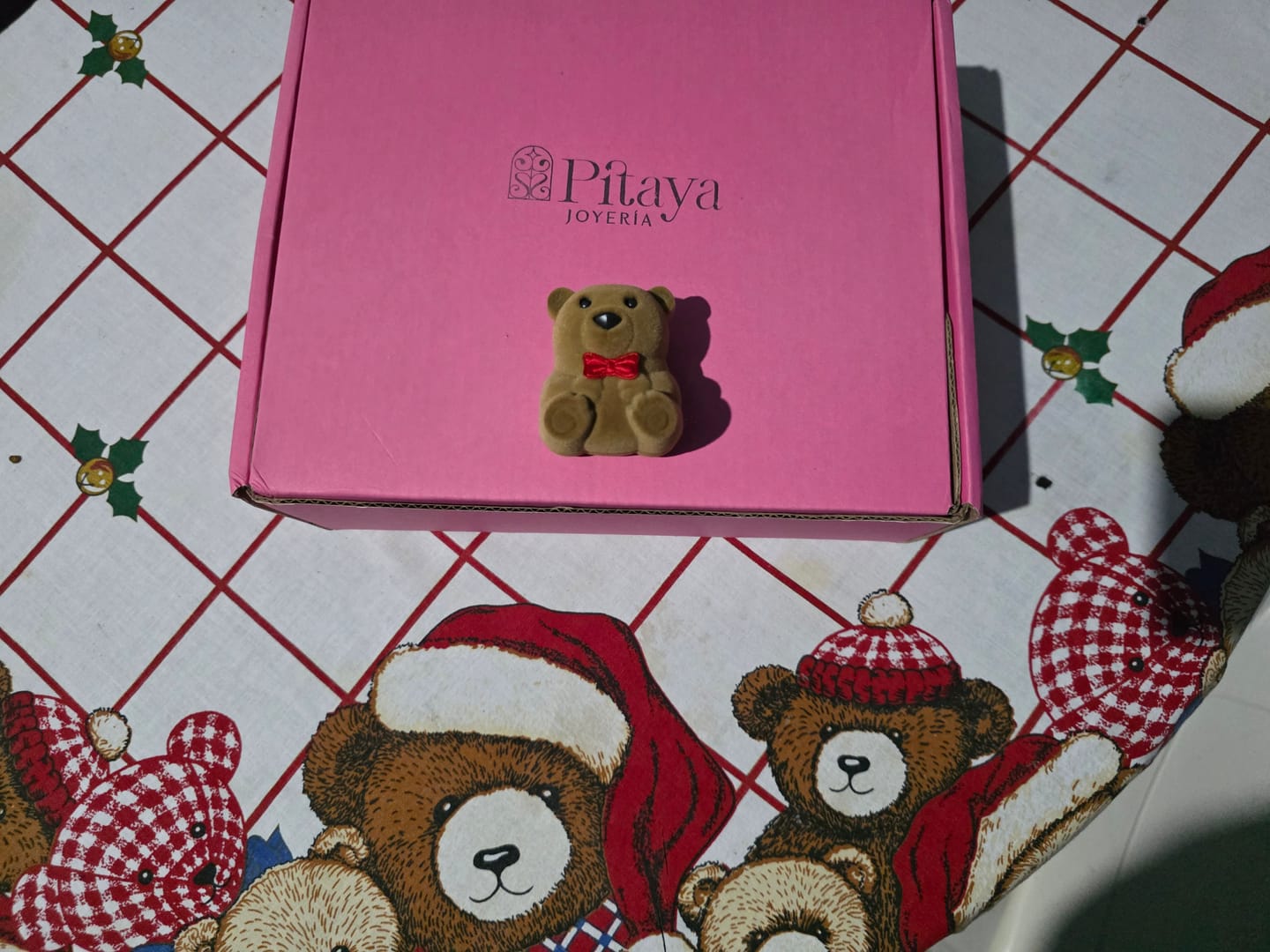 Customer photo review of Anillo Promesa Heart Pink Plata 925