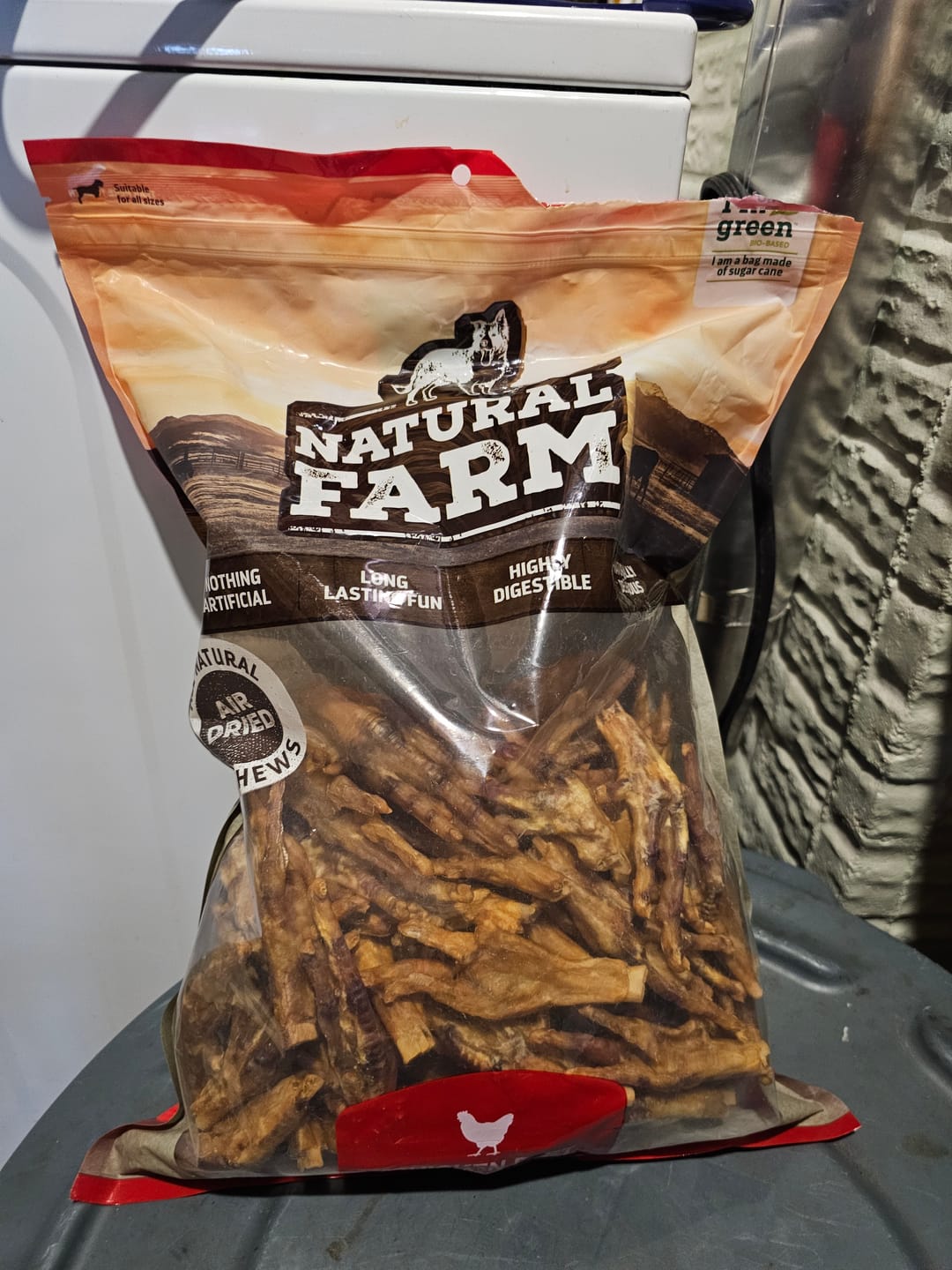 Customer photo review of Chicken Feet for Dogs