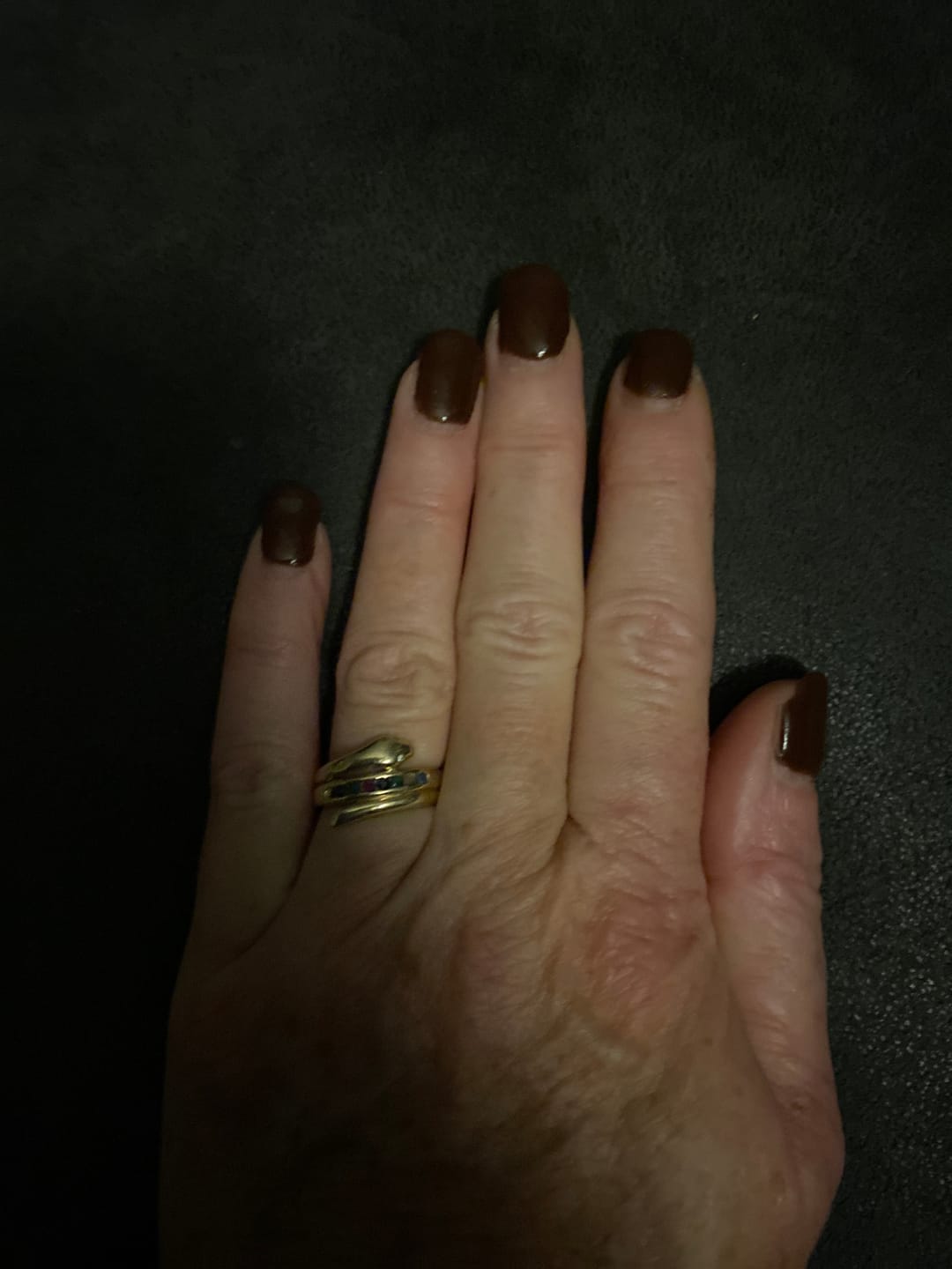Customer photo review of Chocolate Brown Dipping Powder