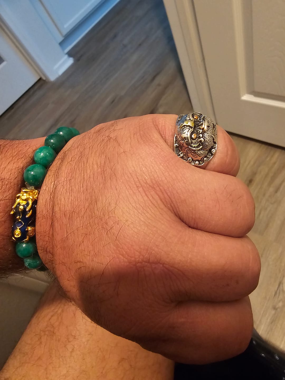 Customer photo review of Piyao Abundance Protection Jade Bracelet