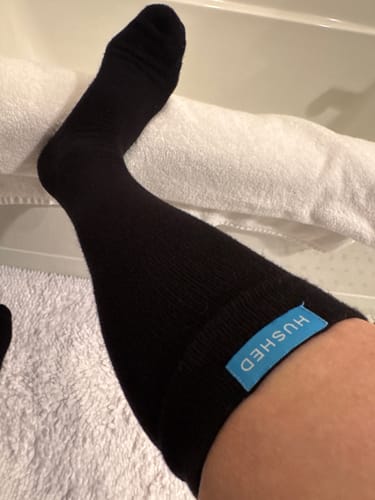 Customer photo review of Performance Eucalyptus Compression Socks
