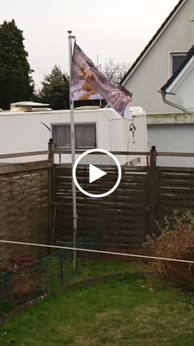 Customer video review of Fahne inkl. Druck