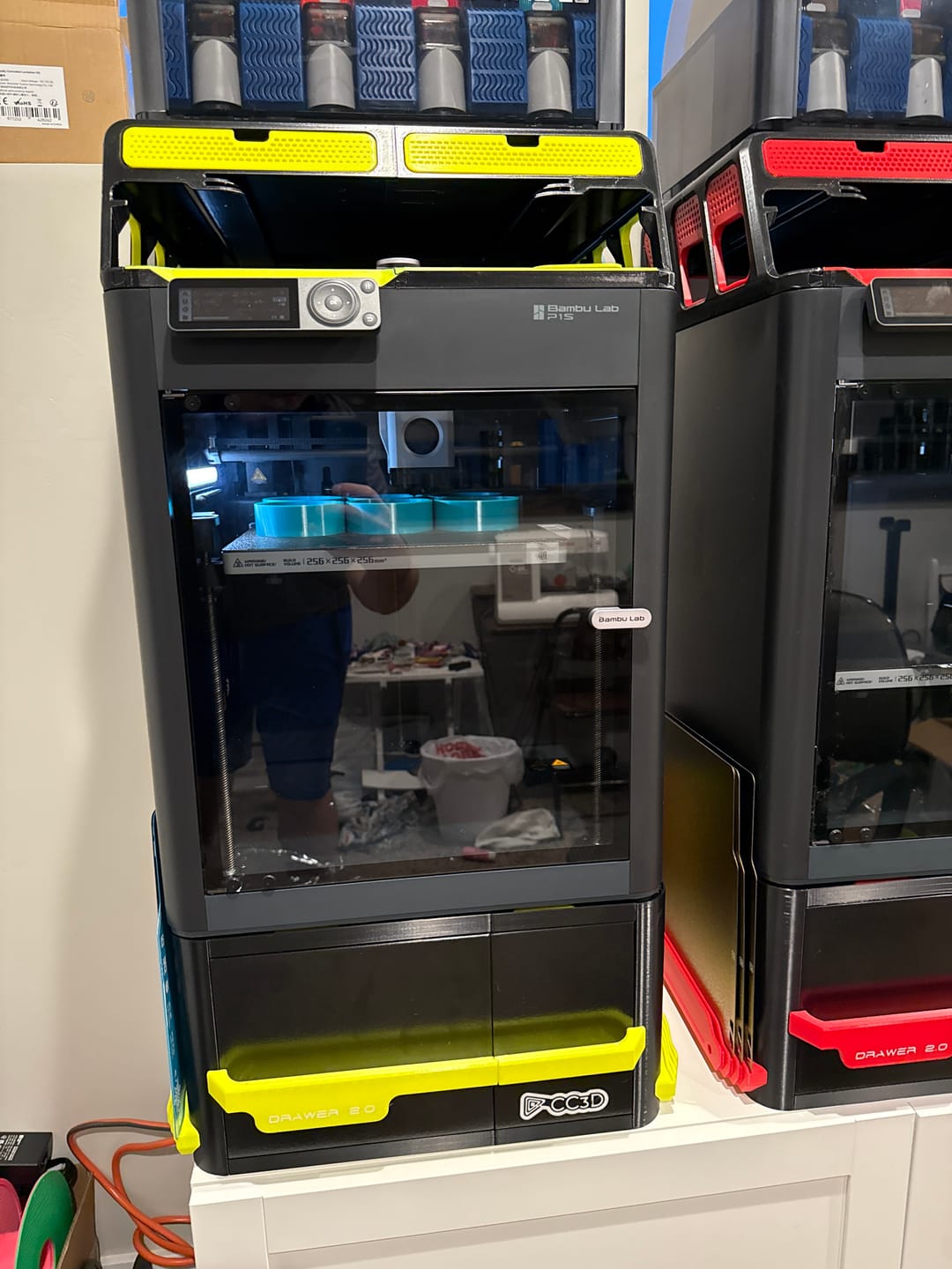 Customer photo review of Fluorescent Yellow PETG Filament 1.75mm